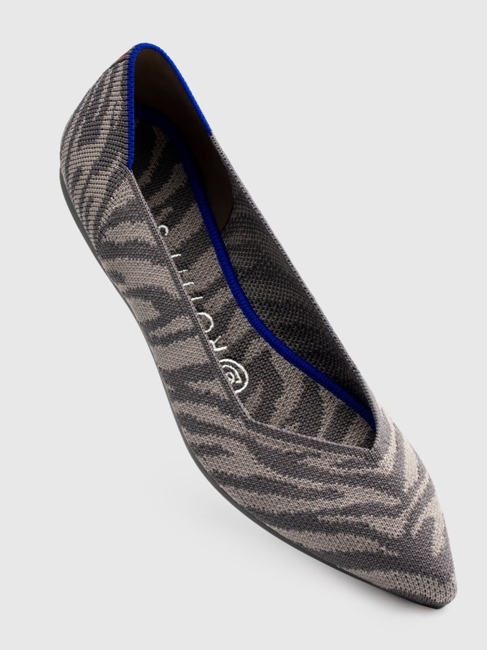Rothy's Grey Zebra Size 7.5
